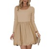BLENCOT Fall Dresses for Women Long Sleeve Casual Trendy Square