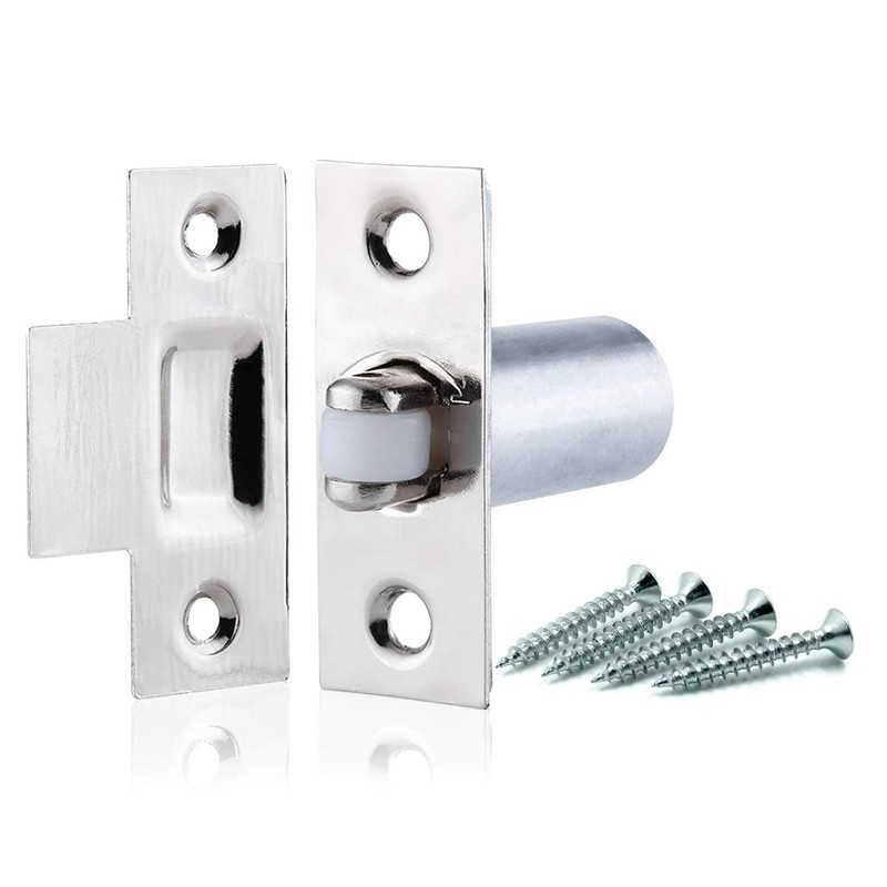 Adjustable Roller Catch Polished Chrome Roller Ball Door Latch Cupboard