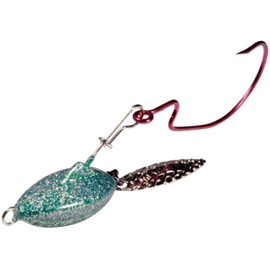 HARIMITSU MBL01A Swimming Rig, Glossy Basaro, 0.5 oz (14 g), #08, Silver Glitter