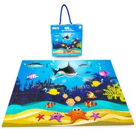 abeec Sea Life Puzzle 45 pc - Jigsaw Puzzles For Kids - Puzzle For 3 Year Olds - Sea Creatures Toys For Children - Shark Toys - Educational Toys For 3 Year Olds
