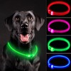 NOVKIN LED Dog Collar, Rechargeable Light Up Dog Collars,IP67 Waterproof
