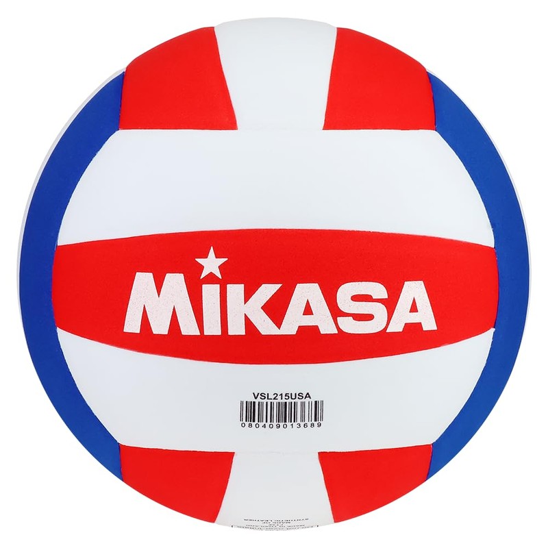 Mikasa Competitive Class Volleyball (Red/White/Blue)