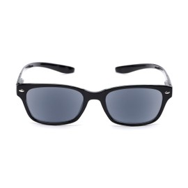 Retro Square Reading Sunglasses in Black with Smoke Lenses by Readers.com | The Cabo Hanging | +2.00