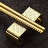 TIICOO Metal Chopsticks Reusable 2 Pairs Titanium Stainless Steel 18/8