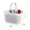UUJOLY Plastic Organizer Storage Baskets with Handles, Shower Caddy Bins