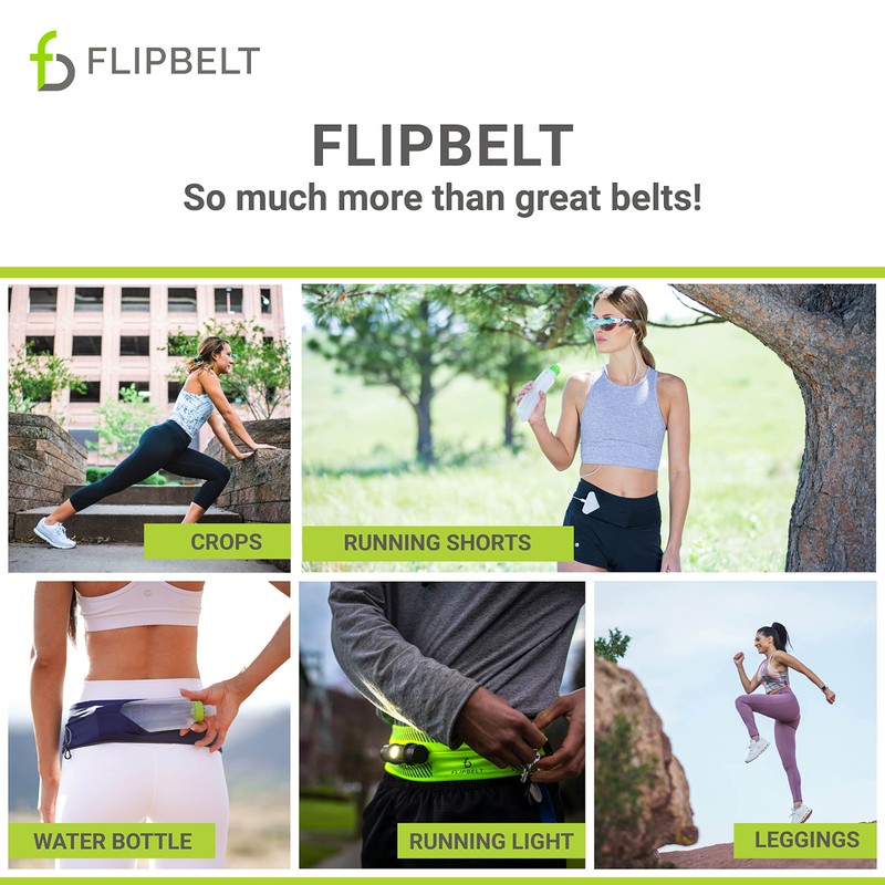 FlipBelt Zipper - White - M, White, M