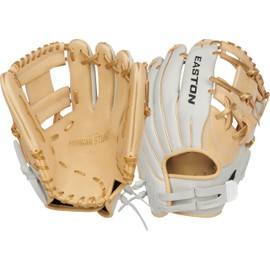 Easton | ELITE SERIES Fastpitch Softball Glove | Morgan Stuart Model | 11.5" | Pro I-Web | Left Hand Throw | Camel / White