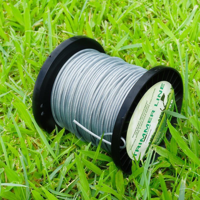 Akuoly Heavy Duty Steel-Core Trimmer Line– 0.095" 196ft Durable Trimmer