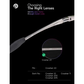 PapaViva Replacement Lenses for Oakley Crosshair 2.0 OO4044 64mm Sunglass, Bronze Gold, Crosshair 2.0