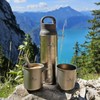 Boundless Voyage Ti3016D Titanium Water Bottle, Vacuum Insulated, Heat and
