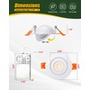 ZYC Gimbal LED Recessed Lighting - 3 Inch 5CCT 7W