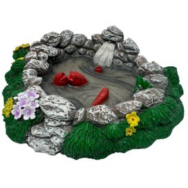 Mokoboho Fairy Garden Pond with Waterfall and Koi