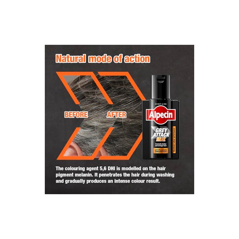 Alpecin Grey Attack MAX Caffeine & Colour Shampoo 1 x