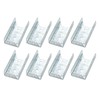 Qlvily Fence Bracket 8 Packs, Galvanized 2x4 Brackets for Wood