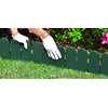 Evelyne Garden Border Edging: Wooden Fence Design - 8pcs Green