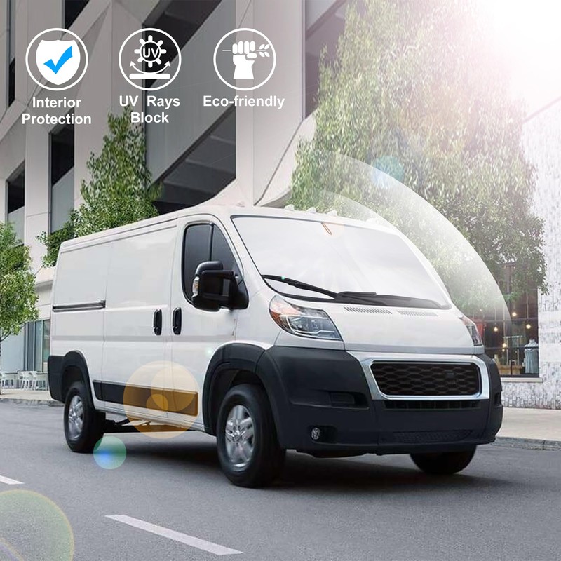 Windshield Sun ShadeCustom Fit 2014-2024 2025 2026 Dodge RAM ProMaster