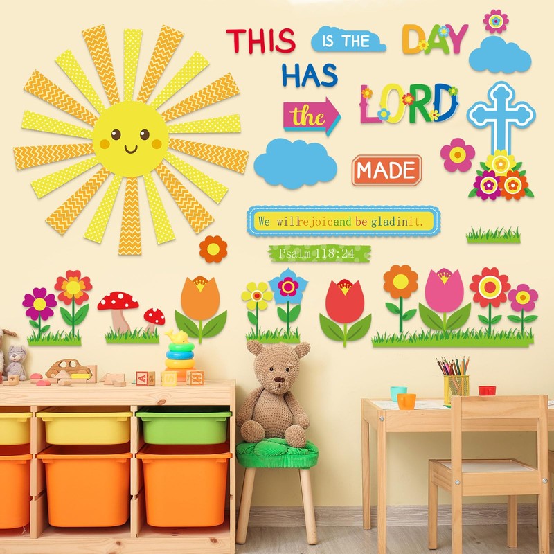 Religious Classroom Bulletin Board Decorations Set Christian Bulletin Board Set