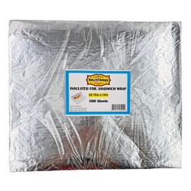 Bits N Things Insulated Foil Sandwich Wrap Sheets 10.75" x 14" | Pack of 500