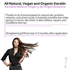 RITUAL BOTANICO Organic Keratin Treatment to Straighten, Repair and Relax Hair. 12 Amino Acids & Vegan Argan Oil. Product of Colombia “Keratina Orgánica para alisar el pelo” (Small-120ml/4.05 Fl Oz)
