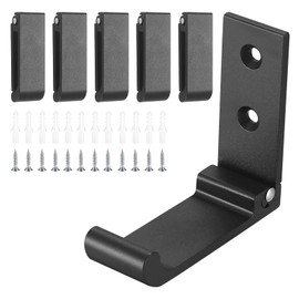 6Pcs Foldable Hooks Wall Mounted, Heavy Duty Coat Hook for Clothes, Metal Robe Bath Towel Hooks for Hanging Bags & Hat