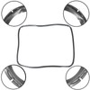 SPARES2GO Door Seal Gasket with Clips for Hotpoint, Fits Indesit,