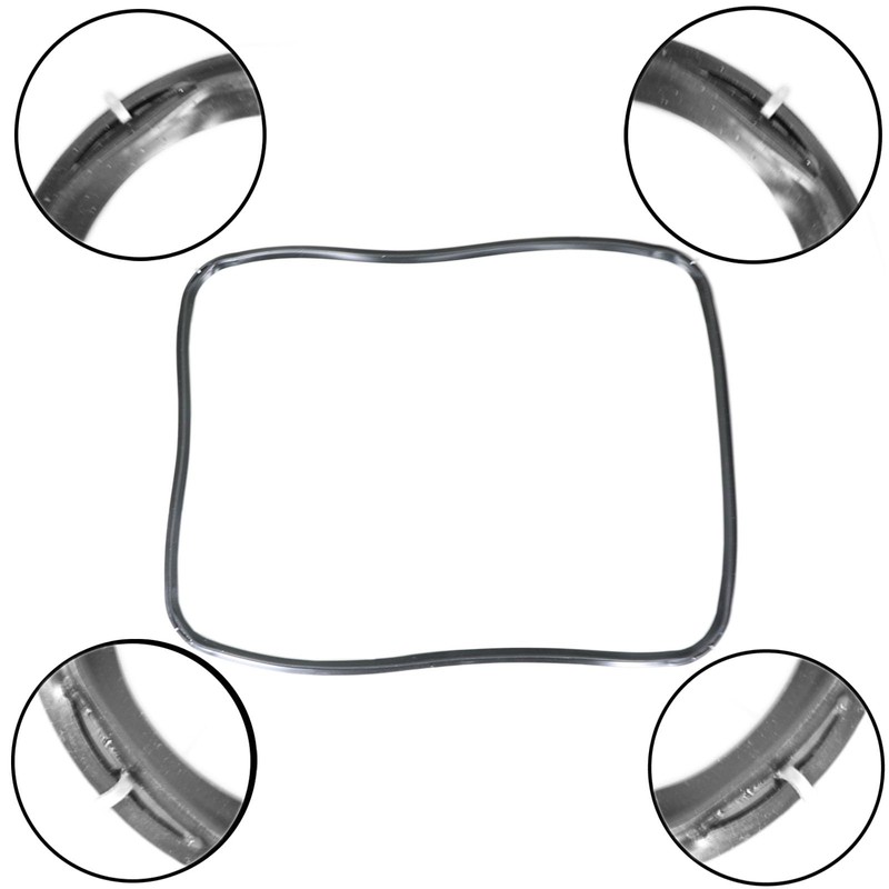 SPARES2GO Door Seal Gasket with Clips for Hotpoint, Fits Indesit,