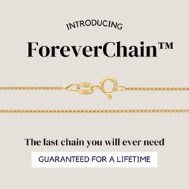 KISPER Italian 18K Gold Plated 925 Sterling Silver Diamond Cut Box Link Chain Necklace – for Women & Men with Spring Ring Clasp – Made in Italy, 14"