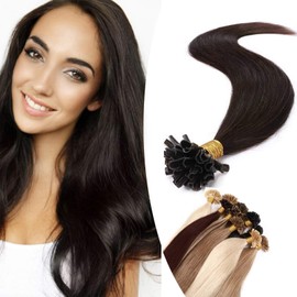 Real Hair Extensions, Keratin, U-Tip, Remy Human Hair, 50 Strands