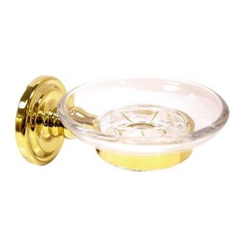 Deltana R2012 Solid Brass Wall Mount Soap Dish from the R Series, Antique Nickel