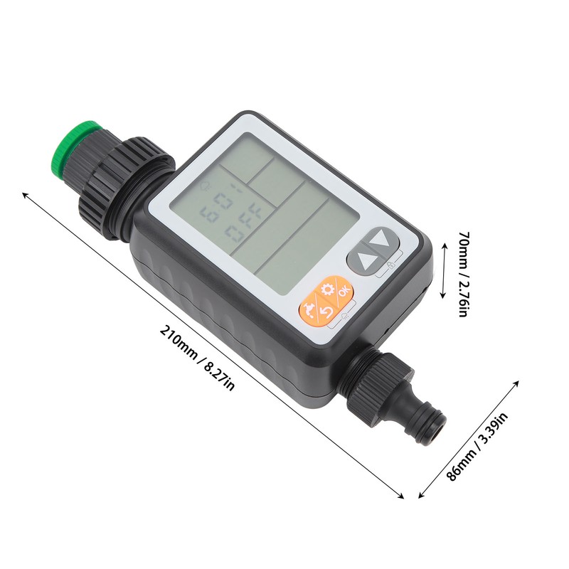 Automatic Water Timer Garden Hose Farm Irrigation 3in Display Rain