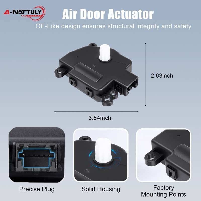A-NAFTULY HVAC Heater Blend Door Actuator Replacement Fits for Ram