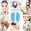 Limpiador Corporal Silicona Suave Cepillo Baño Champú Uso Doble Cara