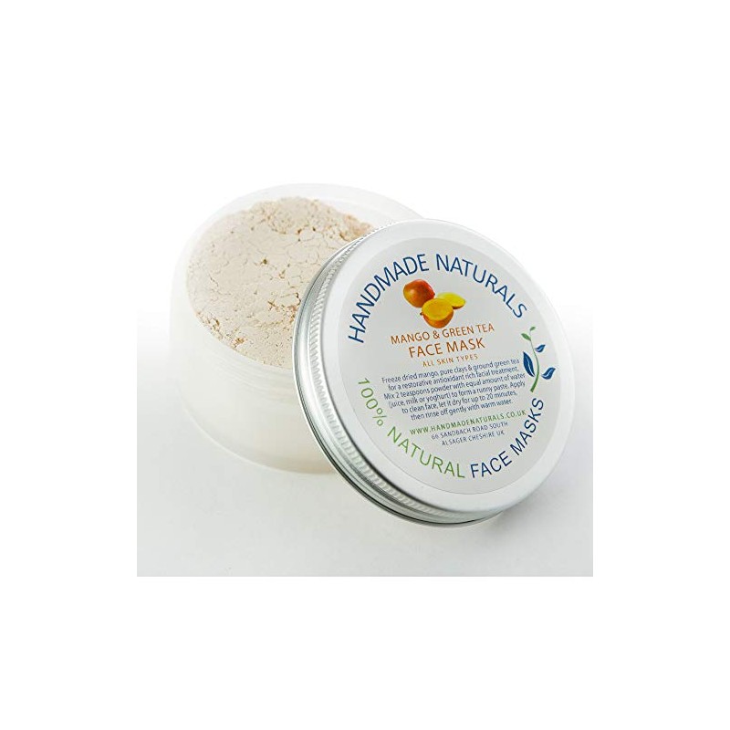 Handmade Naturals Face Mask, Mango/Green Tea, Beige, 40 g