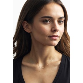 Sofia Milani - Women's Necklace 925 Silver - Gold Plated with Zirconia Stone - Cross Infinity Pendant - N0829