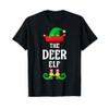 The Deer Elf Christmas Deer Lovers Funny Xmas T-Shirt