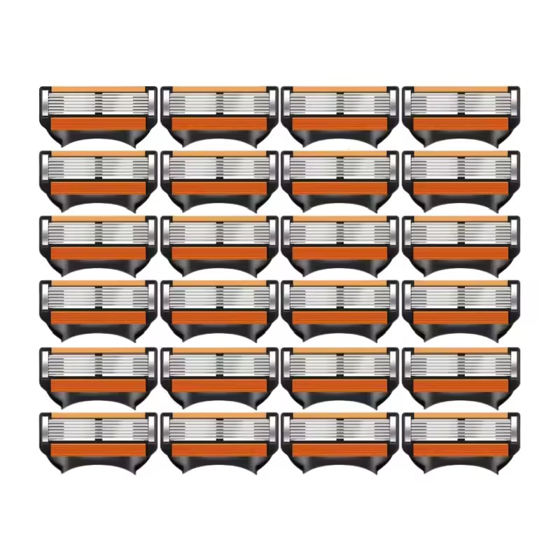 6-Layer Stainless Steel Razor Blades for Men – Replaceable Cutter