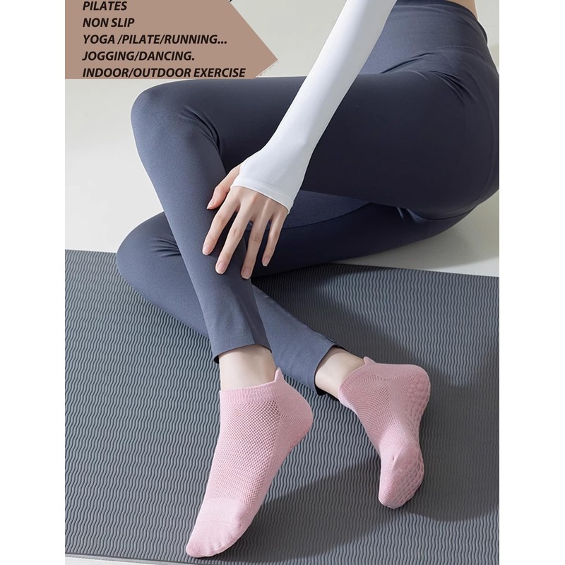 Wayfurr Grippy Pilates Grip Socks for Women – Non-Slip Yoga