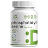 Phosphatidylserine Supplement, 400mg Serving, 240 Capsules – Soy Free Sunflower