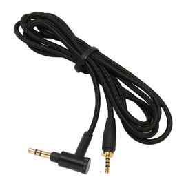 Replacement Audio Headphone Cable for XL 90 Degree Angle Plug No Microphone 4.9ft