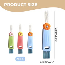 3 PCS 3 in 1 Cup Lid Gap Cleaning Brush, Bottle Cleaning