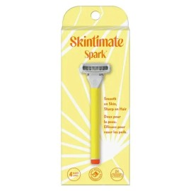 Skintimate New 3 Pack Skintimate SPARK 4 Blade Razor with 2 Cartridges Easy Release