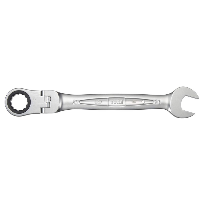 TONE RMF-21 Oscillating Ratchet Offset Wrench, Double Side Width 0.83