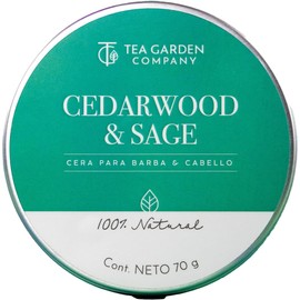 Tea Garden Company Cera para Barba & Cabello Cedarwood & Sage 100% Natural 70 gr