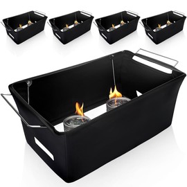 Peurif Chafer Wind Guard 4-Pack, Flame Retardant Fabric Cover for Buffet Food Warmers, Catering Events