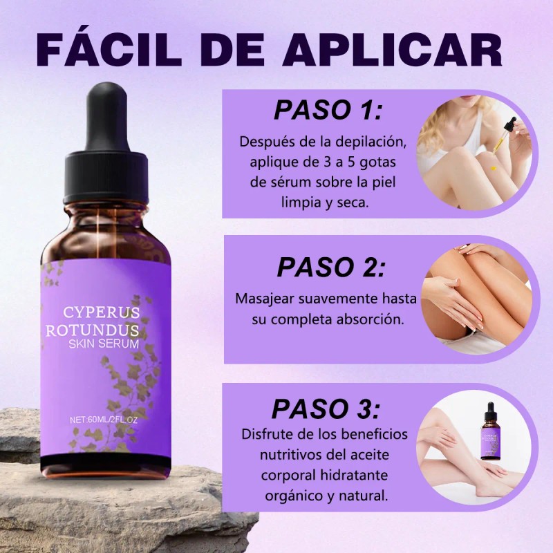 2 Sueros De Aceite De Cyperus Rotundus Para Depilación