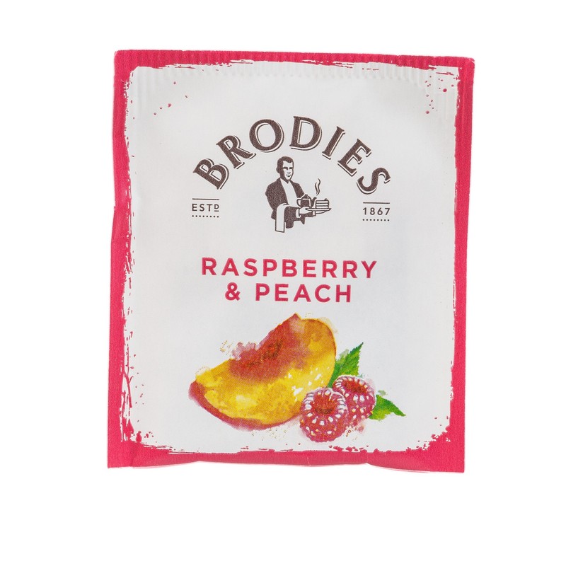 Brodies Tea, Raspberry & Peach, 20-Count Tea Bag 1.41oz