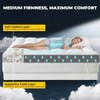 HYPREST 4 Inch Twin XL Mattress Topper Cotton,Shredded Memory Foam