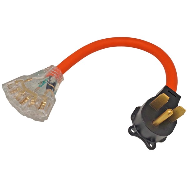 Fullsky FC-63521T3 AC Adapter Cord Male NEMA 6-30P 30amp Adapter