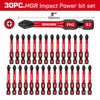 Geinxurn 30Pieces Magnetic #2 Phillips 2 in. Hex Anti-Slip Screwdriver