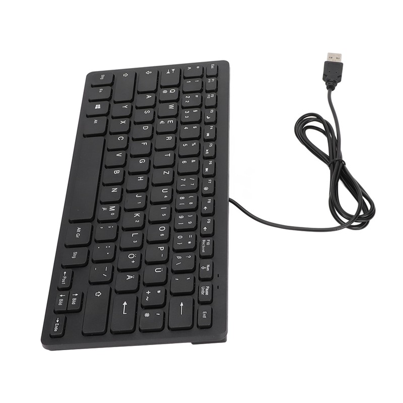 Keyboard 78 Key Mute Ultra Thin Wired Mini USB Interface